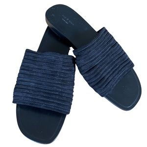 BLACK RAG AND BONE SANDAL/SLIDE SUEDE UPPER
